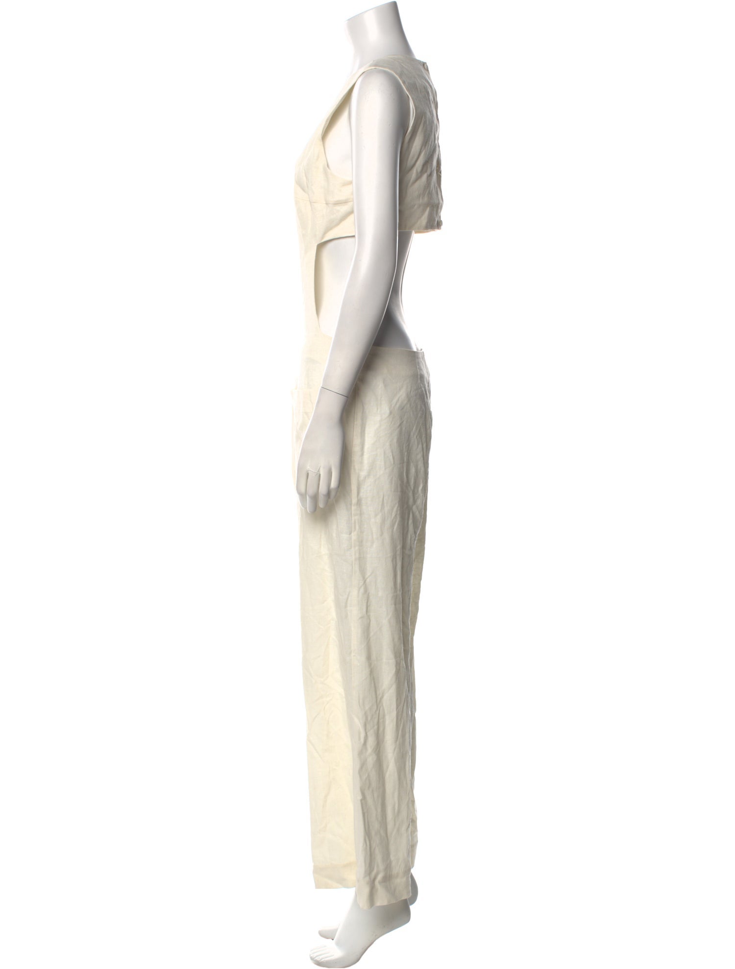 RACIL Linen Scoop Neck Jumpsuit